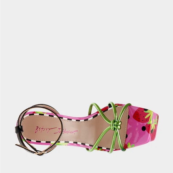 Betsey Johnson Platform Heels | Pink Strawberry Barbie - Picture 6 of 7